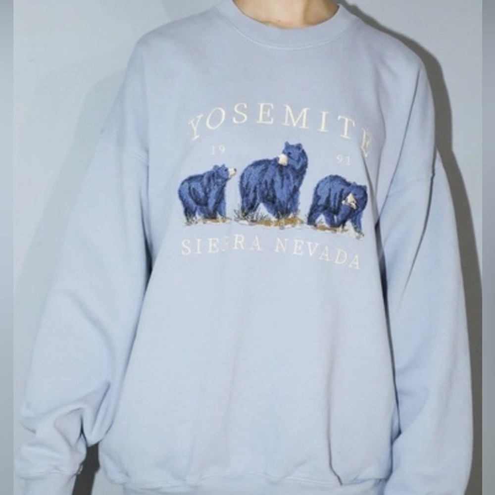 Brandy Melville Blue Yosemite Sweatshirt
